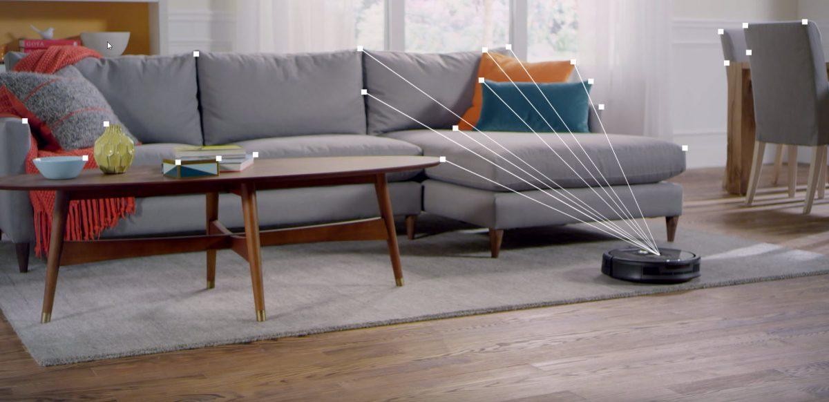 Roomba Scanning Living Room